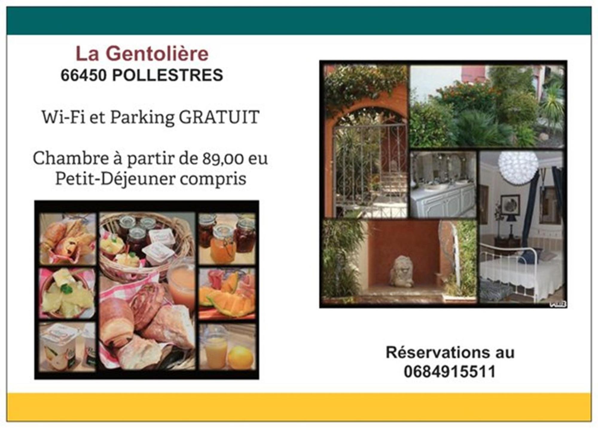 Bed and Breakfast La Gentolière à Pollestres Extérieur photo